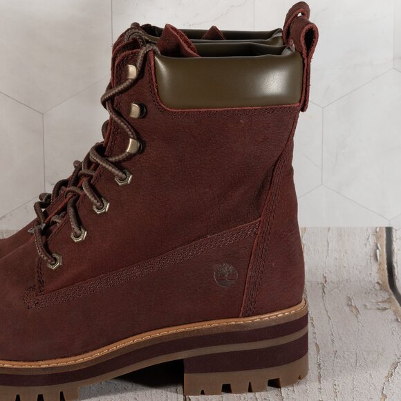 Timberland Courmayeur Valley 6" Boot Color Burgundy Size 11 B (M) - Picture 13 of 16
